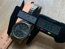 Load image into Gallery viewer, Timex Indiglo Mens 30m Dual Tone Analog Quartz Watch Hours~Day Date~New Battery
