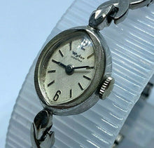 Load image into Gallery viewer, Vintage Wyler Lady Silver Cocktail Stretch Swiss Hand-Wind Mechanical Watch Hour
