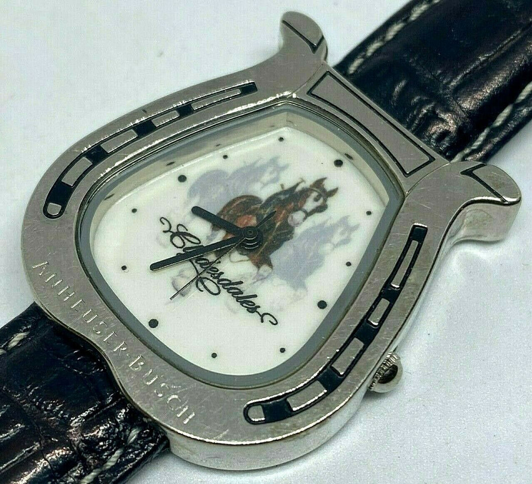 Anheuser-Busch Clydesdale Europa Lady Unique Shape Quartz Watch Hour~New Battery