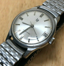 Load image into Gallery viewer, Vintage LIP Calendar Cal. R.017 Mens Silver Hand-Winding Mechanical Watch Hours
