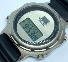 Load image into Gallery viewer, Vintage 3Com Mens Silver LCD Digital Quartz Alarm Chrono Watch Hours~New Battery
