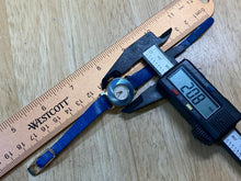 Load image into Gallery viewer, Vintage Timex Lady Aluminum Blue Leather White Hand-Wind Mechanical Watch Hours
