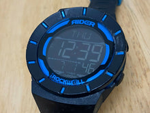 Load image into Gallery viewer, Rider Rockwell Men100m Black Digital Alarm Chrono Quartz Watch Hours~New Battery
