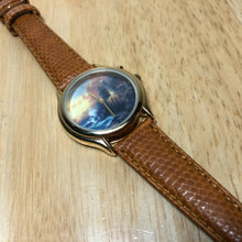 Load image into Gallery viewer, Retro Thomas Kinkade Mens Art Dial Leather Analog Quartz Watch Hours~New Battery
