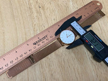 Load image into Gallery viewer, EGARD Men Lady Rose Gold White Mesh Steel Analog Quartz Watch Hours~New Battery
