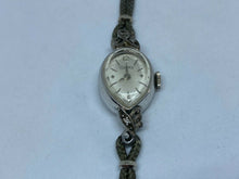 Load image into Gallery viewer, Vintage Dufonte Lady 10k RGP GF 3 Real Diamonds Hand-Wind Mechanical Watch Hours
