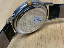 Load image into Gallery viewer, AUGUST Steiner Men Dual Tone Leather Swiss Analog Quartz Watch Hours~New Battery
