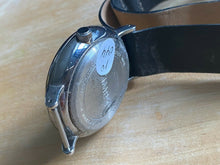 Load image into Gallery viewer, Timex Mens 41mm Silver Black Leather Roman Analog Quartz Watch Hours~New Battery
