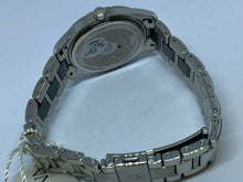 Load image into Gallery viewer, Unused Bulova 98P136 Men 8 Real Diamonds Silver Black Quartz Watch Hour~New Batt
