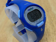 Load image into Gallery viewer, Timex Ironman Indiglo Lady Blue Silver Digital Alarm Chrono Watch Hours~New Batt
