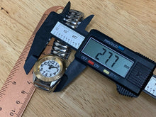 Load image into Gallery viewer, VTG Reizen Lady 30m Fluted Bezel Backlight Dual Tone Quartz Watch Hours~New Batt
