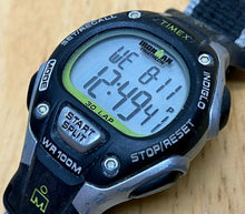 Load image into Gallery viewer, Timex Ironman Lady 100m Silver Black Digital Alarm Chrono Watch Hour~New Battery
