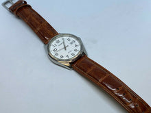 Load image into Gallery viewer, Casio MTP-1302 Men 30m Silver Leather Analog Quartz Watch Hours~Date~New Battery
