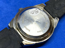 Load image into Gallery viewer, JF 32177 USA Movement Mens Silver Black Analog Quartz Watch Hours~New Battery
