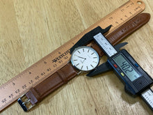 Load image into Gallery viewer, Clean MDC By Infantry Mens Silver Leather Analog Quartz Watch Hours~New Battery
