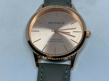 Load image into Gallery viewer, Unused Monroe MAESTRO Men Classique Rose Gold Analog Quartz Watch Hours~New Batt
