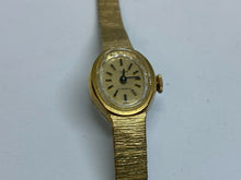 Load image into Gallery viewer, Vintage Jubilee Lady 10k RGP Band 17 Jewels Oval Hand-Wind Mechanical Watch Hour
