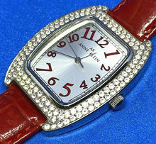 Load image into Gallery viewer, Anne Klein Lady Bling Rhinestone Barrel Analog Quartz Watch Hours~New Battery
