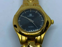 Load image into Gallery viewer, Unused WK Collection Lady Gold Tone Black Analog Quartz Watch Hours~New Battery
