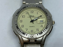 Load image into Gallery viewer, G.H. Bass Mens Silver Tone White Dial Analog Quartz Watch Hours~Date~New Battery
