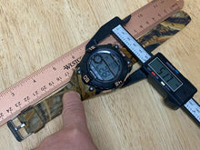 Load image into Gallery viewer, Sharp Men 50m Military Green Digital Alarm Chrono Quartz Watch Hours~New Battery
