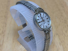 Load image into Gallery viewer, Vintage Jubilee Lady 2 Diamonds Silver Stretch Hand-Wind Mechanical Watch Hours
