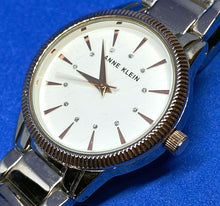 Load image into Gallery viewer, Anne Klein AK/3057 Dual Tone White Dial Analog Quartz Watch Hours~New Battery
