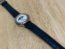 Load image into Gallery viewer, VTG Fossil FM-1876 Lady Moon Phase Dual Tone Leather Quartz Watch Hours~New Batt

