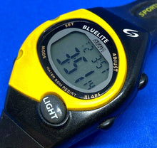 Load image into Gallery viewer, Sega Sports Bluelite Men Asymmetrical Digital Alarm Chrono Watch Hour~New Batter
