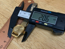 Load image into Gallery viewer, Vintage Acqua-Timex Lady Gold Tone Stretch Band Hand-Wind Mechanical Watch Hours

