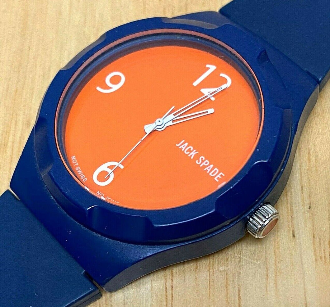 Unique Jack Spade Men 30m Not-Swiss No-Jewels Analog Quartz Watch Hours~New Batt