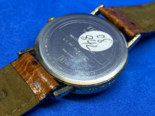 Load image into Gallery viewer, Vintage Timex Indiglo Men Gold Tone Leather Analog Quartz Watch Hour~New Battery
