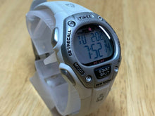 Load image into Gallery viewer, Timex Ironman Lady 100m Silver White Digital Alarm Chrono Watch Hour~New Battery
