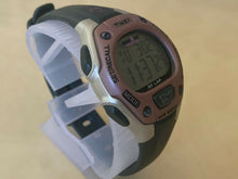 Load image into Gallery viewer, Timex Ironman Indiglo Lady 100m Silver Digital Alarm Chrono Watch Hours~New Batt
