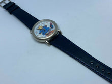 Load image into Gallery viewer, NEW VTG The Muffy Vanderbear Silver Moving Hat Leather Analog Quartz Watch Hours
