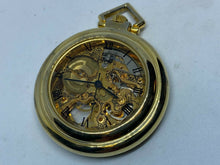 Load image into Gallery viewer, Vintage Cardini Gold Tone Skeleton Roman Hand-Wind Mechanical Pocket Watch Hours
