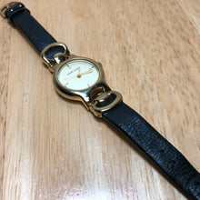 Load image into Gallery viewer, Anne Klein AK/2630 Lady Gold Tone Leather Analog Quartz Watch Hours~New Battery
