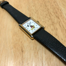 Load image into Gallery viewer, Vtg Bradley Disney Mickey Rectangle Swiss Hand-Wind Mechanical Watch~Run &amp;Stop
