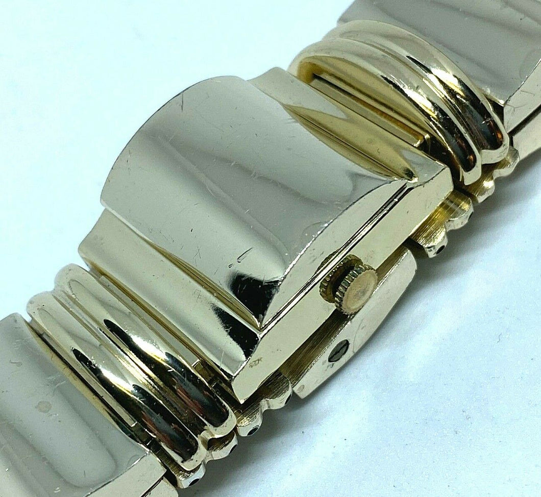 Vintage Sheffield Lady Aluminum Covered Bracelet Hand-Wind Mechanical Watch Hour