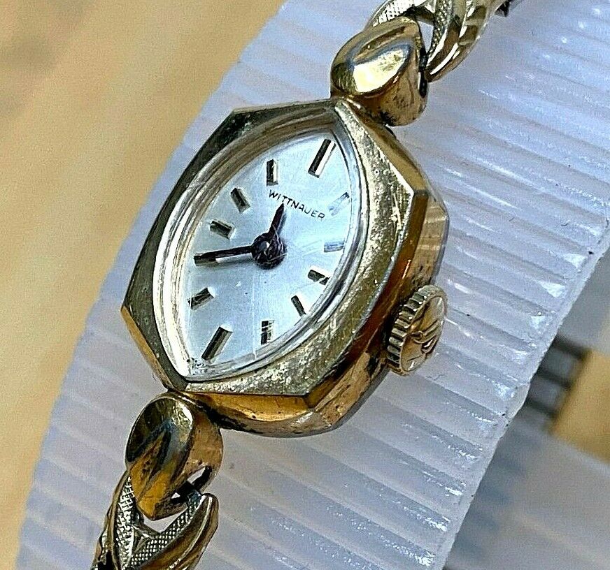 VTG Wittnauer-Longines Lady 10k GF Band Swiss Hand-Wind Mechanical Watch Hour