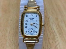 Load image into Gallery viewer, Vintage Pulsar V803-502 Lady Gold Tone Small Second Quartz Watch Hour~New Batter
