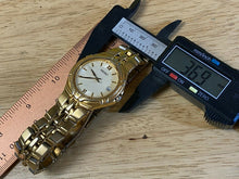 Load image into Gallery viewer, Seiko 7N42-6C10 Mens Gold Tone Steel Analog Quartz Watch Hours~Date~New Battery
