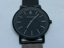 Load image into Gallery viewer, Pierre Lannier Mens 30m Black Steel Mesh Analog Quartz Watch Hours~New Battery

