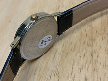 Load image into Gallery viewer, Vintage Timex Men Gold Tone White Dial Leather Analog Quartz Watch Hour~New Batt
