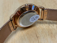 Load image into Gallery viewer, EGARD Men Lady Rose Gold White Mesh Steel Analog Quartz Watch Hours~New Battery
