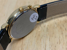 Load image into Gallery viewer, VTG ADEC Citizen Men Gold-Black Triple Date Moon Phase Quartz Watch Hour~New Bat

