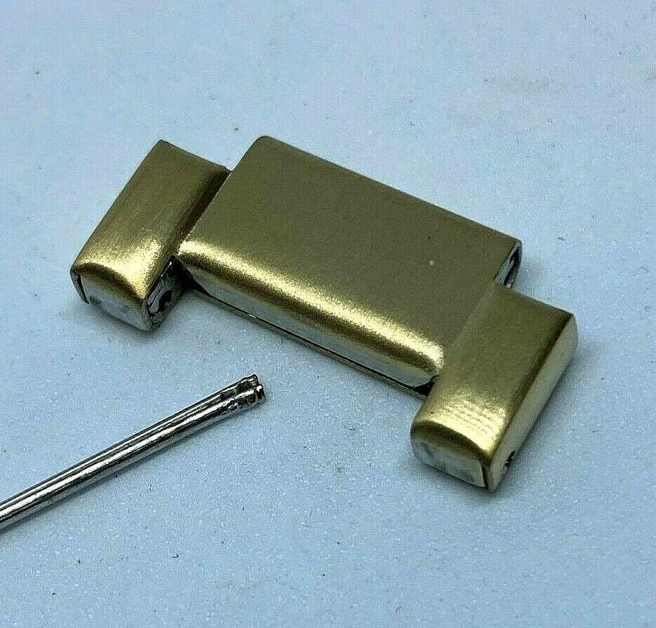 New Original Nixon Gold Tone Steel Band Link With Pin~ For The Cannon Watch