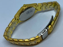 Load image into Gallery viewer, Unused WK Collection Lady Gold Tone Black Analog Quartz Watch Hours~New Battery
