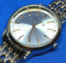 Load image into Gallery viewer, Nice Jessica Carlyle Lady Dual Tone Rhinestone Analog Quartz Watch Hour~New Batt
