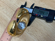 Load image into Gallery viewer, Gruen Lady Gold Tone Black Beefy Cuff Bangle Analog Quartz Watch Hour~New Batter
